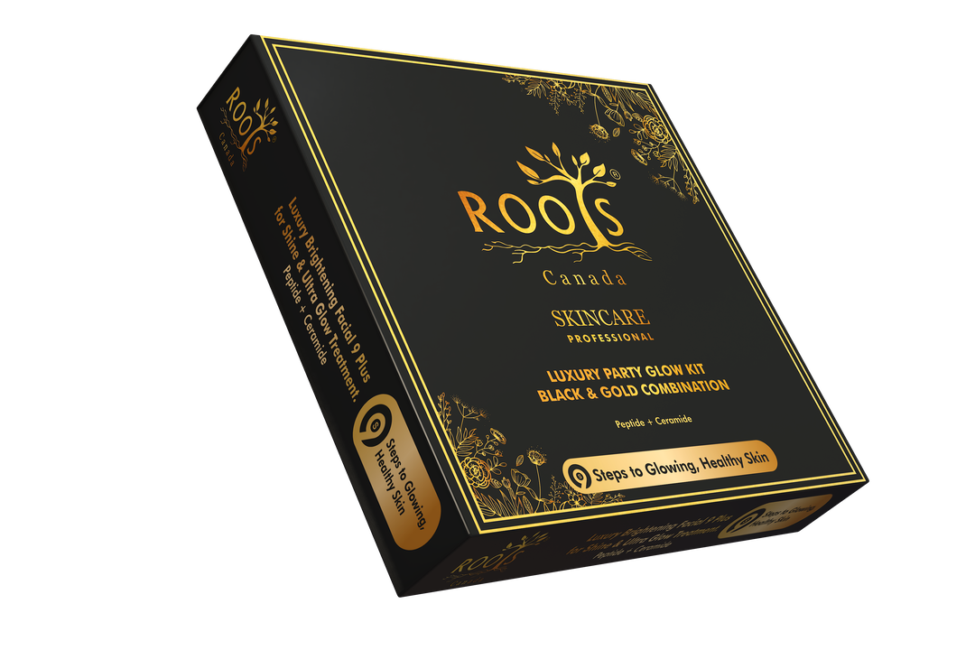Luxury Party Glow Kit – Black & Gold Combination (9 Steps)