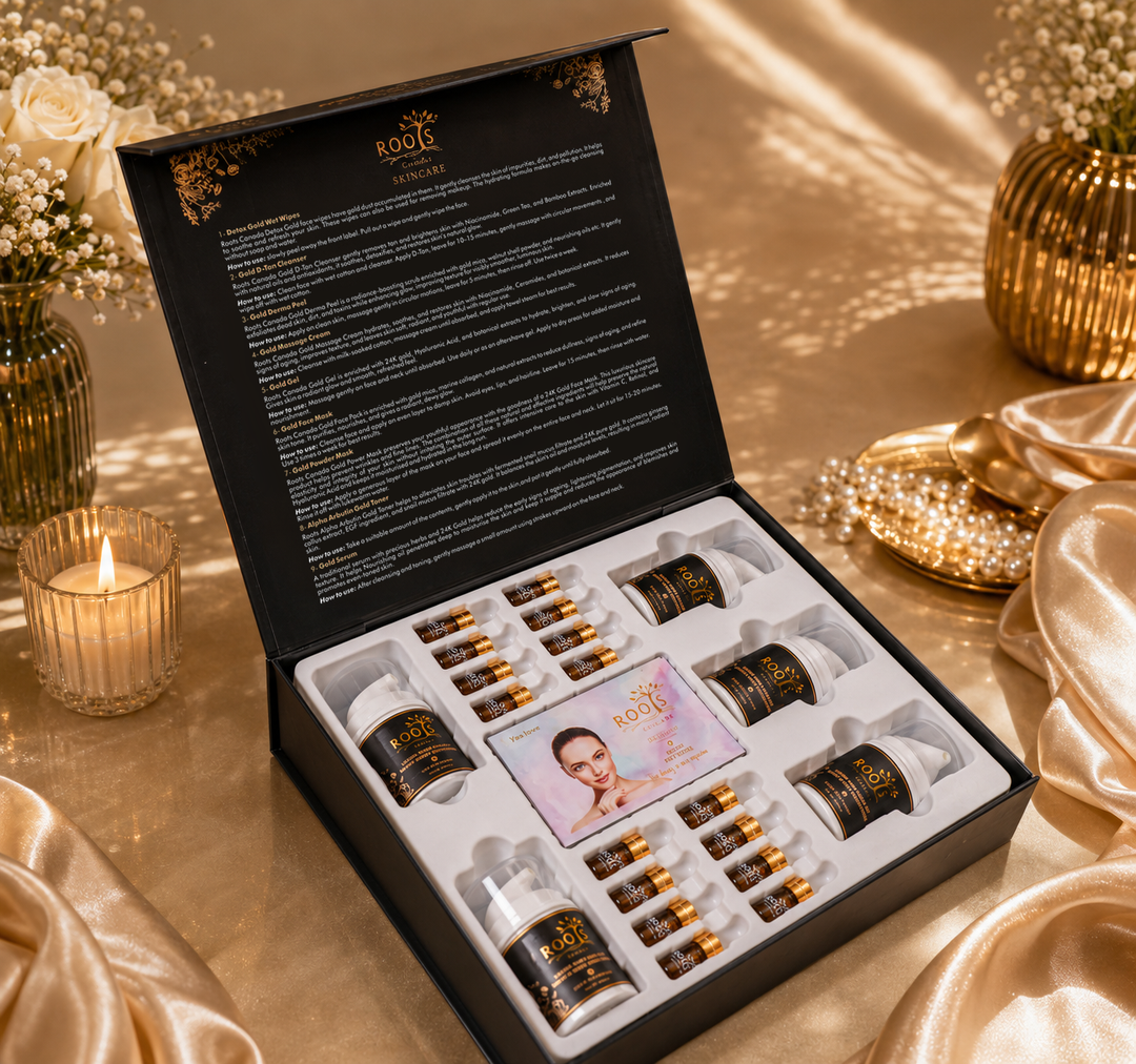 Luxury Party Glow Kit – Black & Gold Combination (9 Steps)