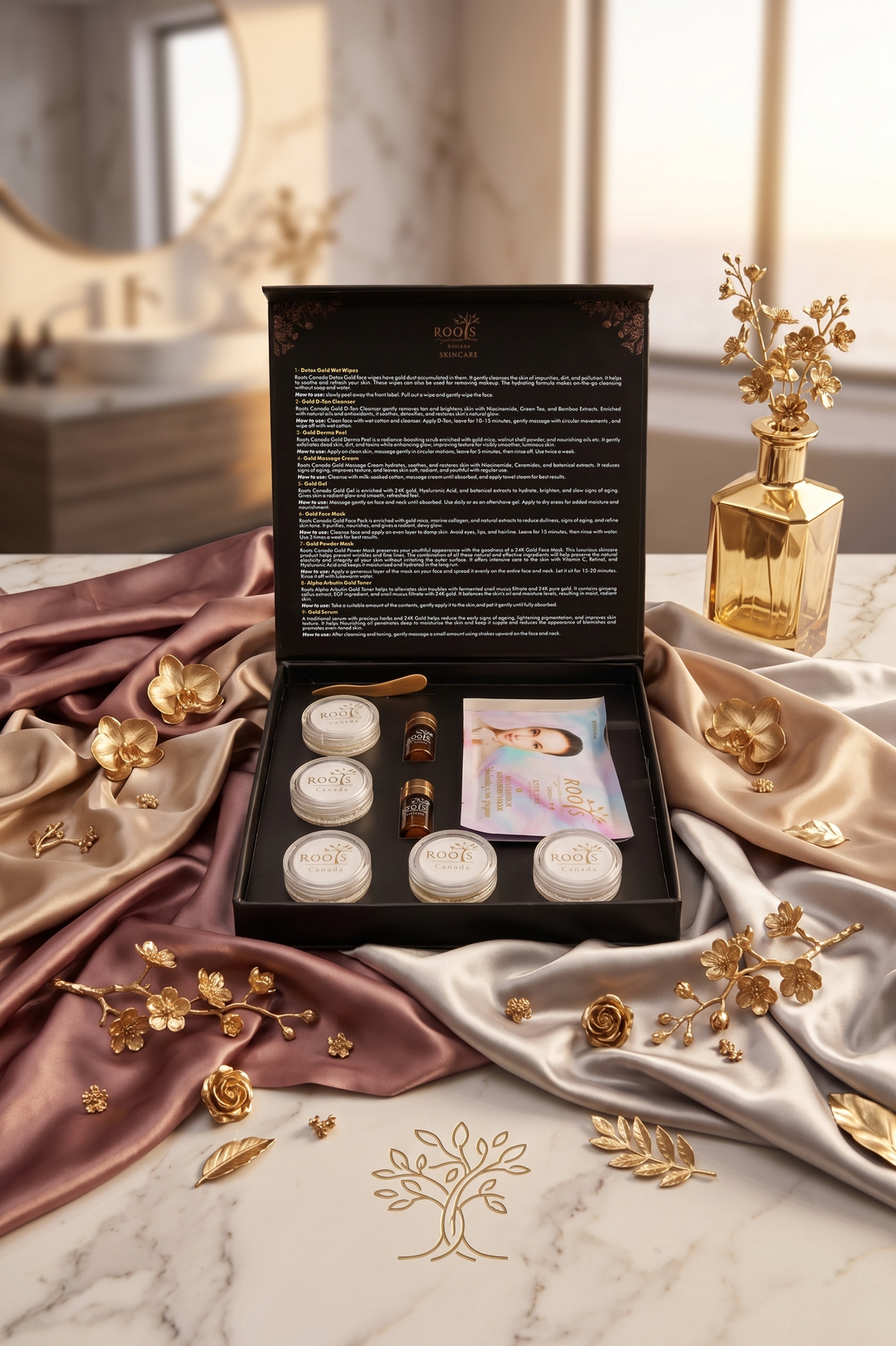 Luxury Party Glow Kit – Black & Gold Combination (9 Steps)