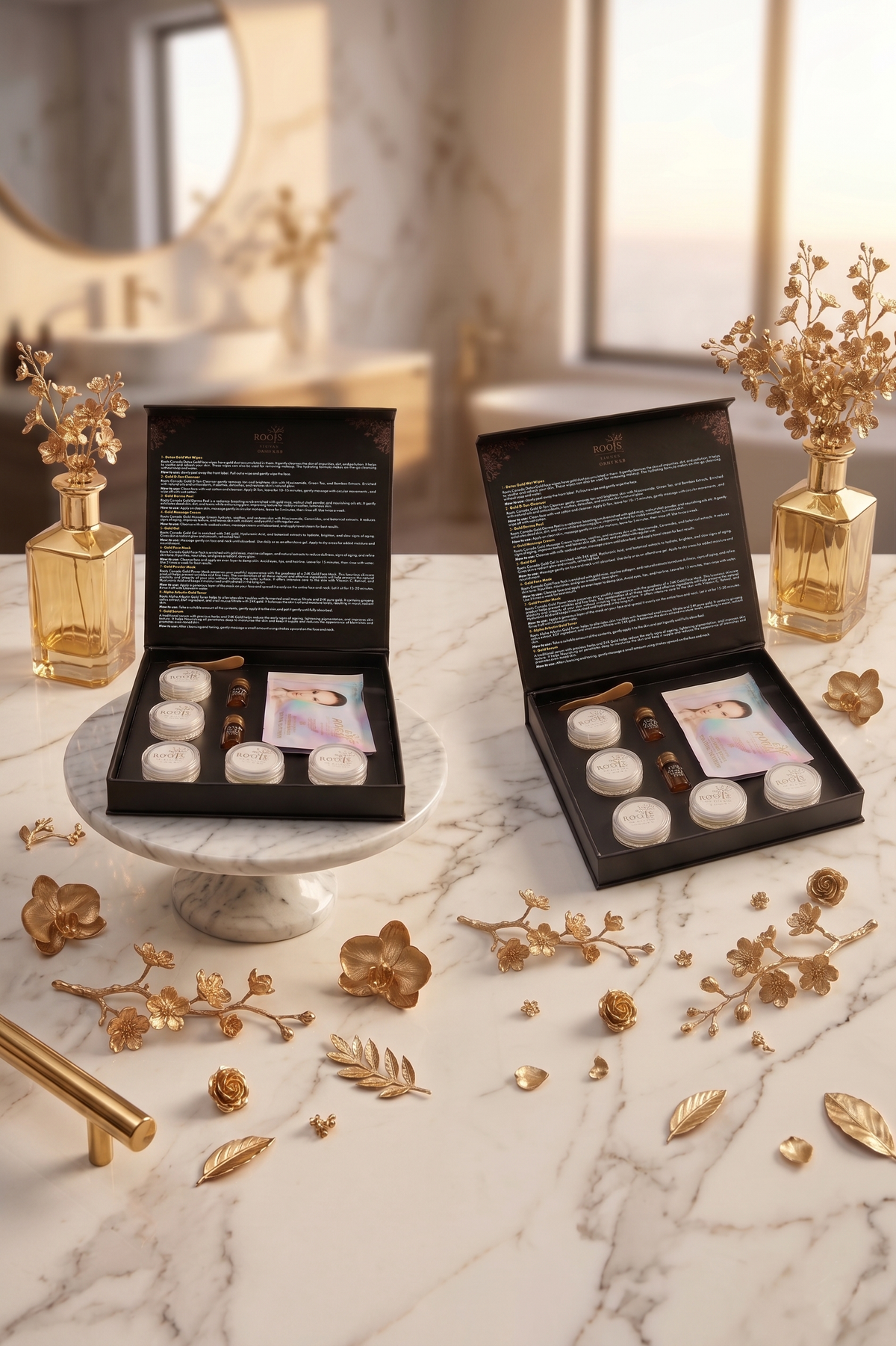 Luxury Party Glow Kit – Black & Gold Combination (9 Steps)