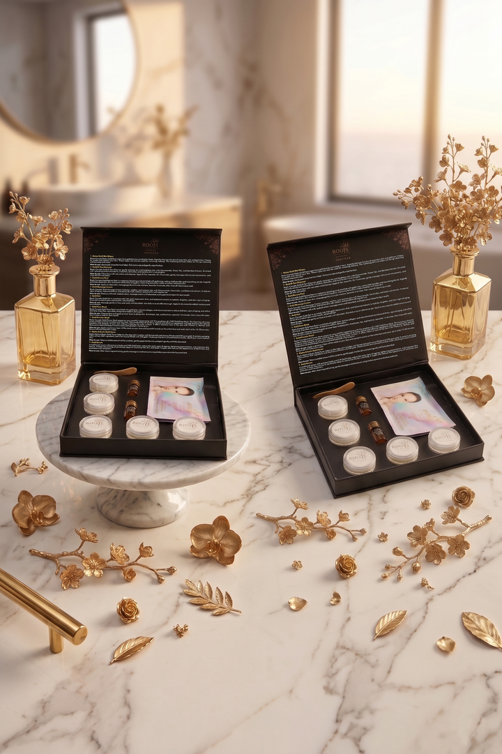 Luxury Party Glow Kit – Black & Gold Combination (9 Steps)