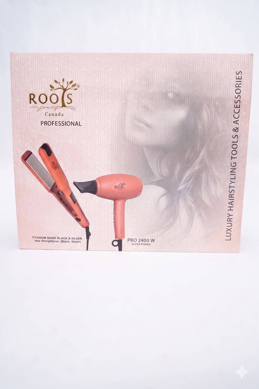 Orange Hair Dryer & Straighting Iron