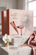 Orange Hair Dryer & Straightening Iron