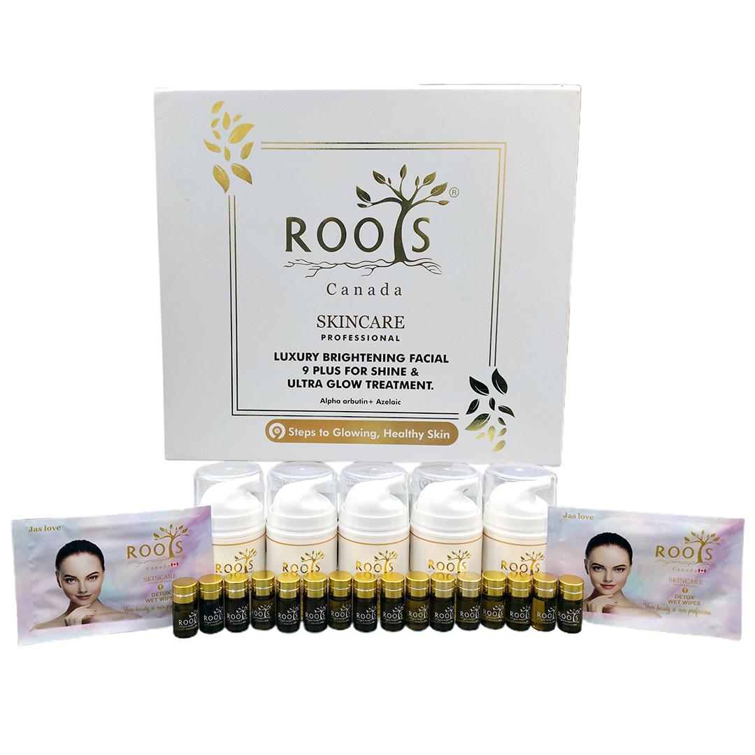 Luxury Brightening Facial – 9 Plus for Shine & Ultra Glow Treatment