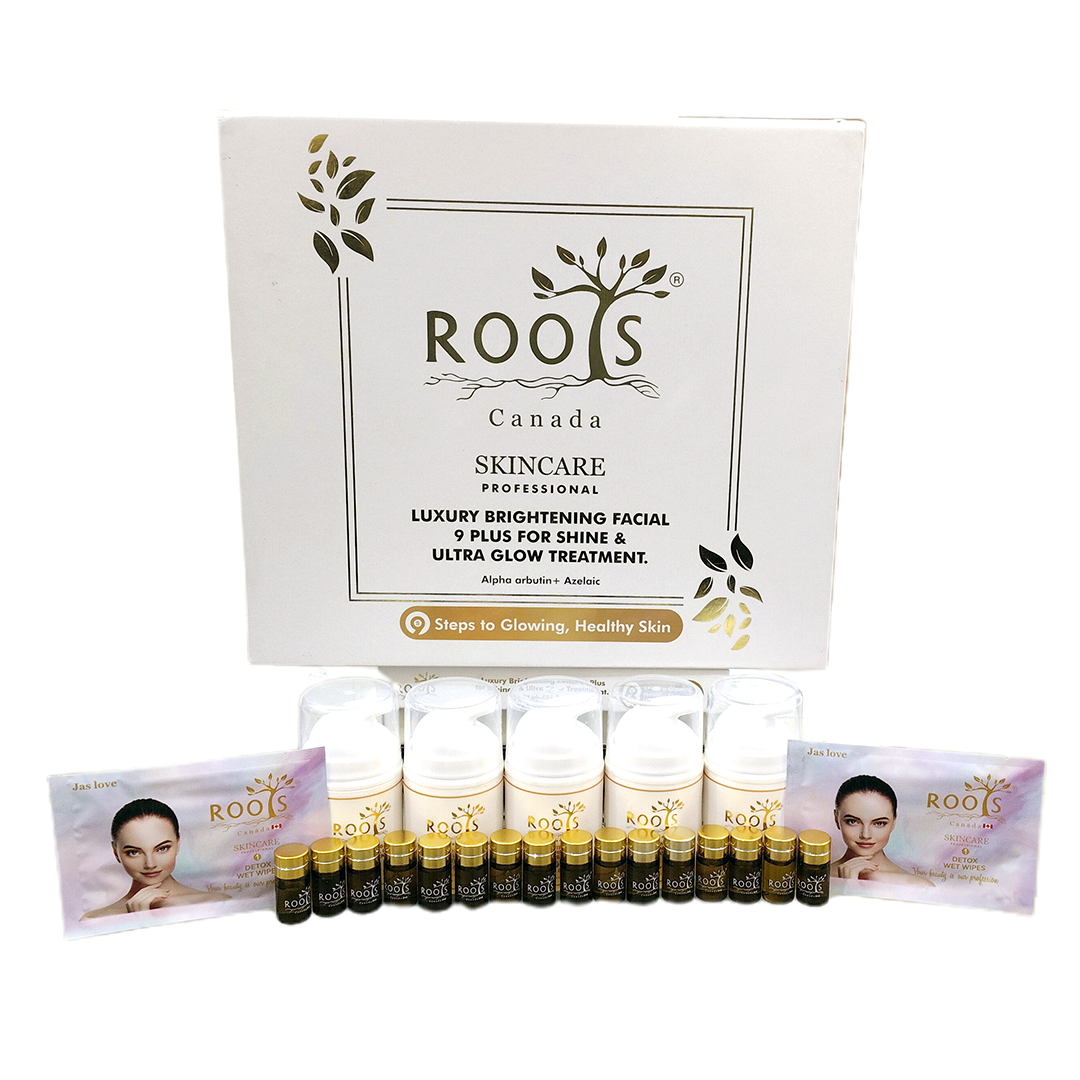 Luxury Brightening Facial – 9 Plus for Shine & Ultra Glow Treatment