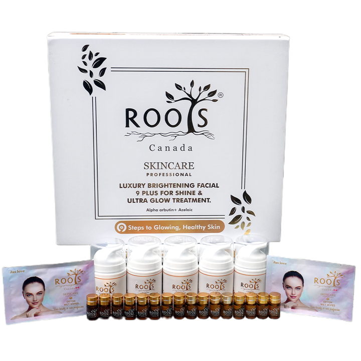 Luxury Brightening Facial – 9 Plus for Shine & Ultra Glow Treatment